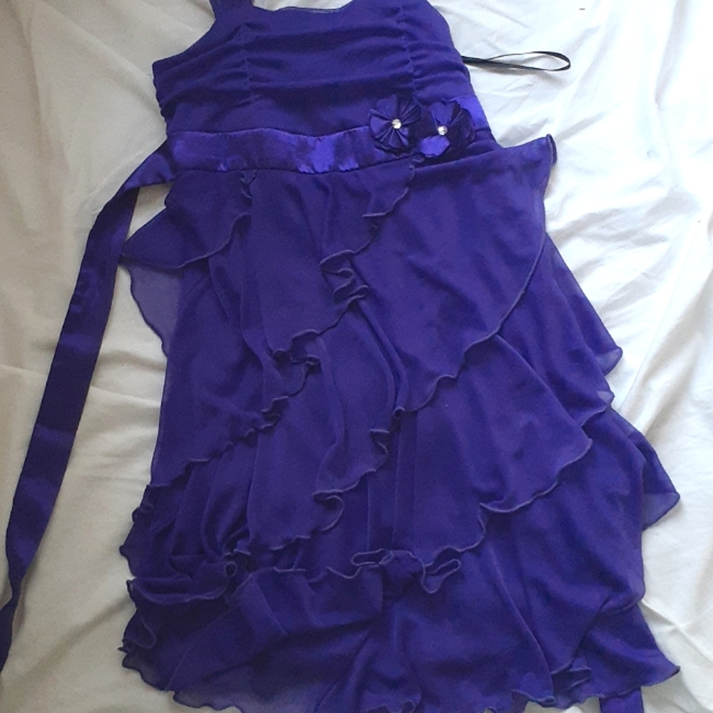 Purple dress kids size 8